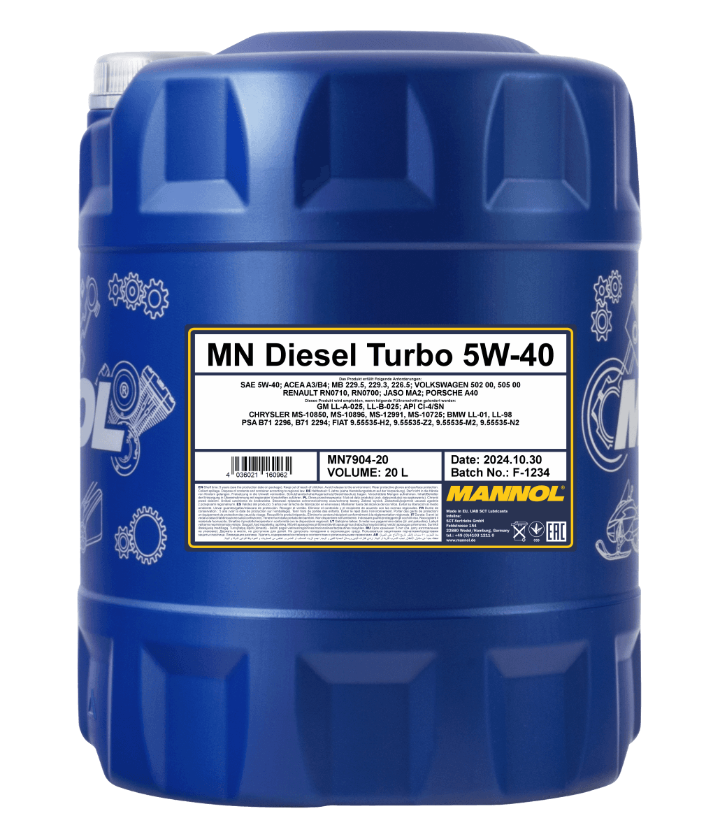 7904-20 DIESEL TURBO 5W-40 20L