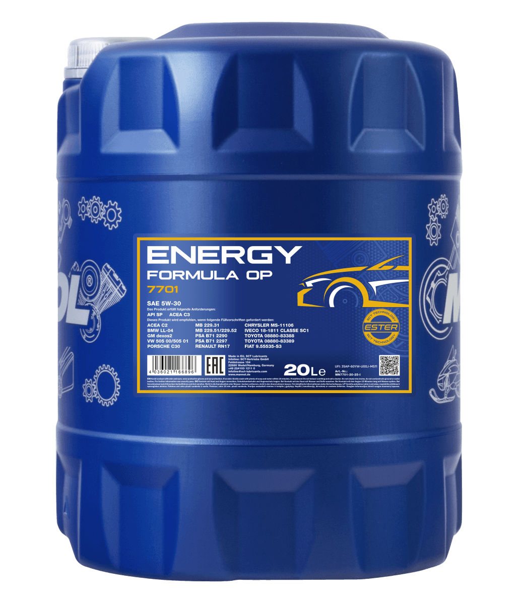 7701-20 Energy Formula OP 5W-30 20L