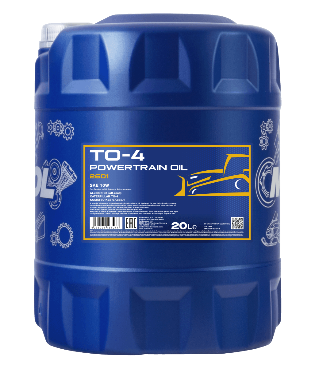 2601-20 TO-4 Powertrain Oil SAE 10W