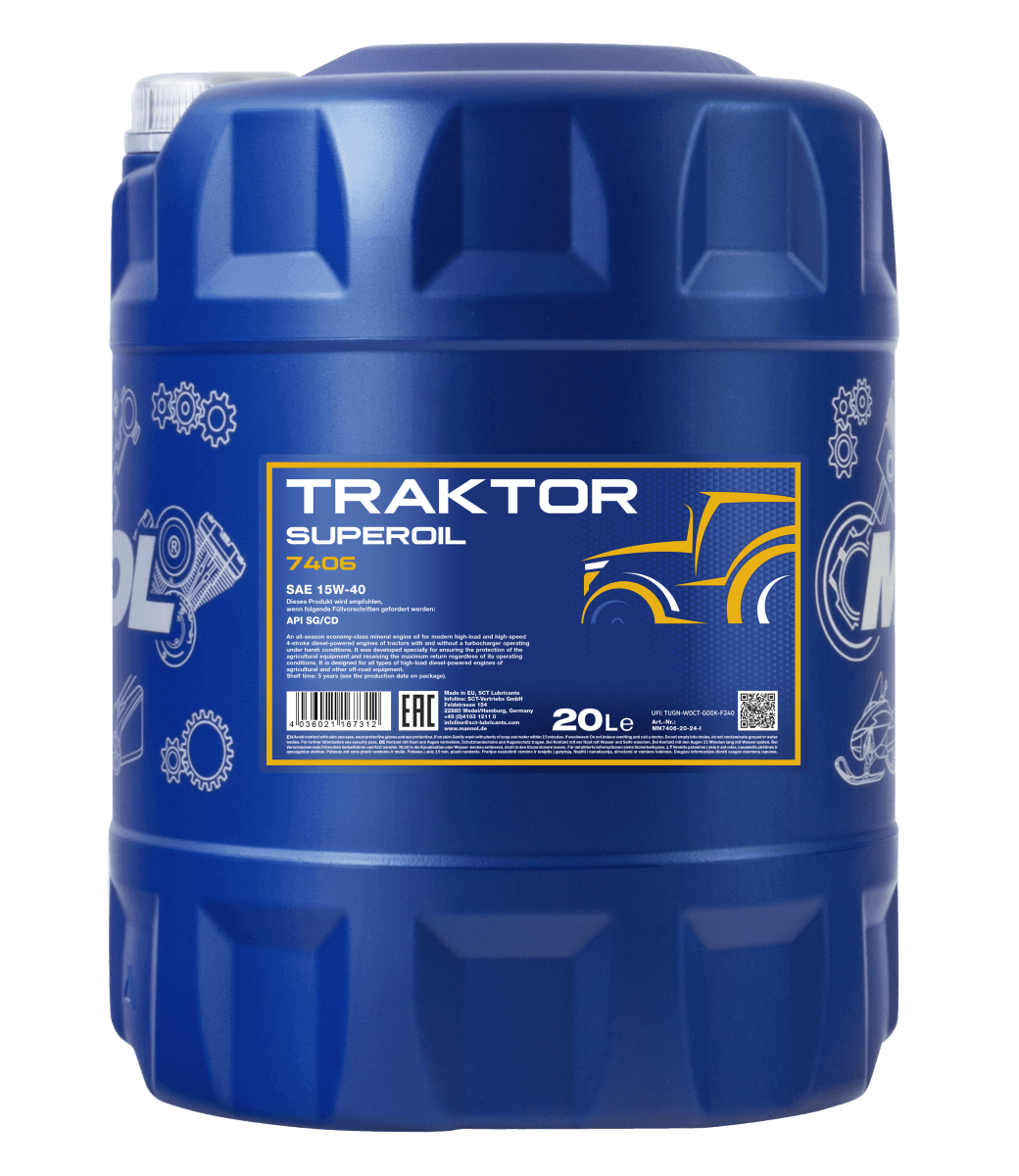 7406-20 TRAKTOR SUPEROIL 15W-40 20L
