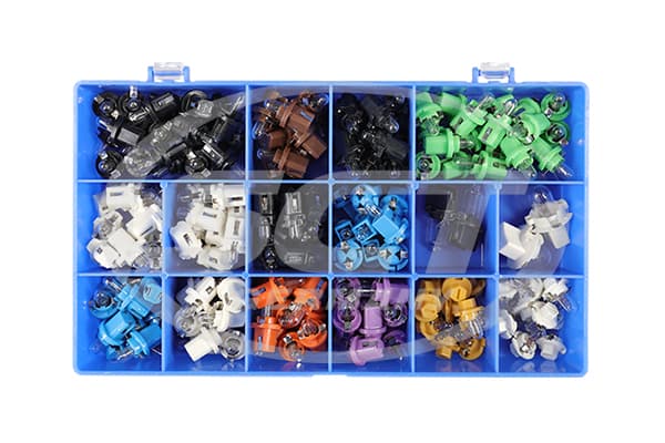 207001 MFK700 Box with various bulbs