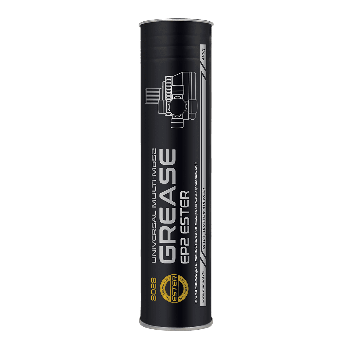 8028-04 MN Universal Multi-MoS2 Grease EP2 Ester 400g