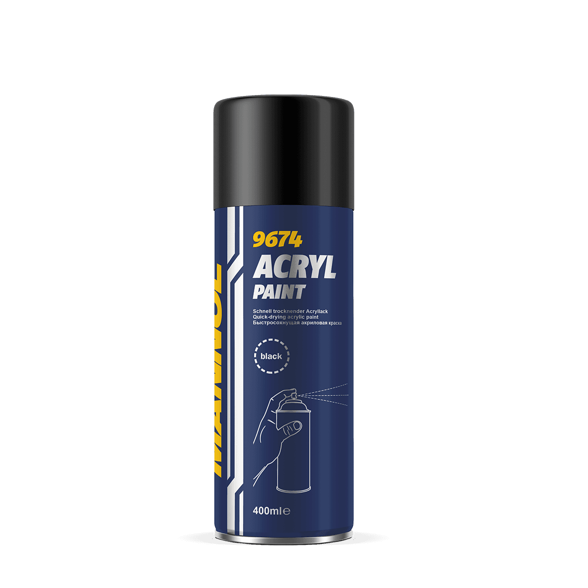 9674 Acryl Paint Black 0.45 ml