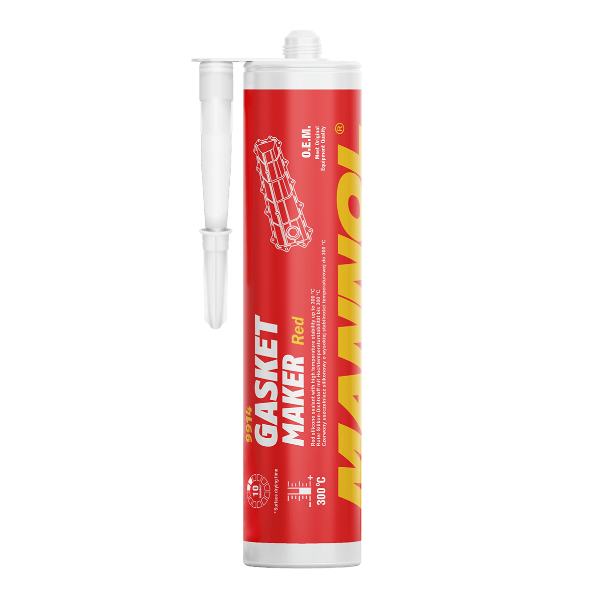 9914-031 Silicone-Gasket red Chimie (310 ml)