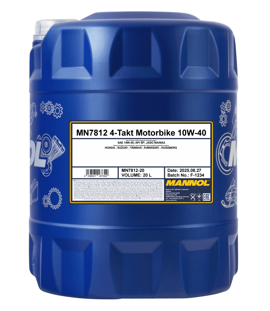 7812-20 MOTORBIKE 4-TAKT 10W-40 20L