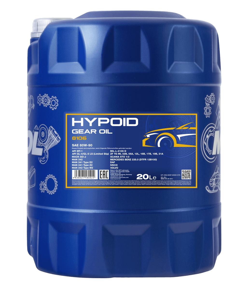 8106-20 HYPOID GETRIEBEOEL 80W-90 20L