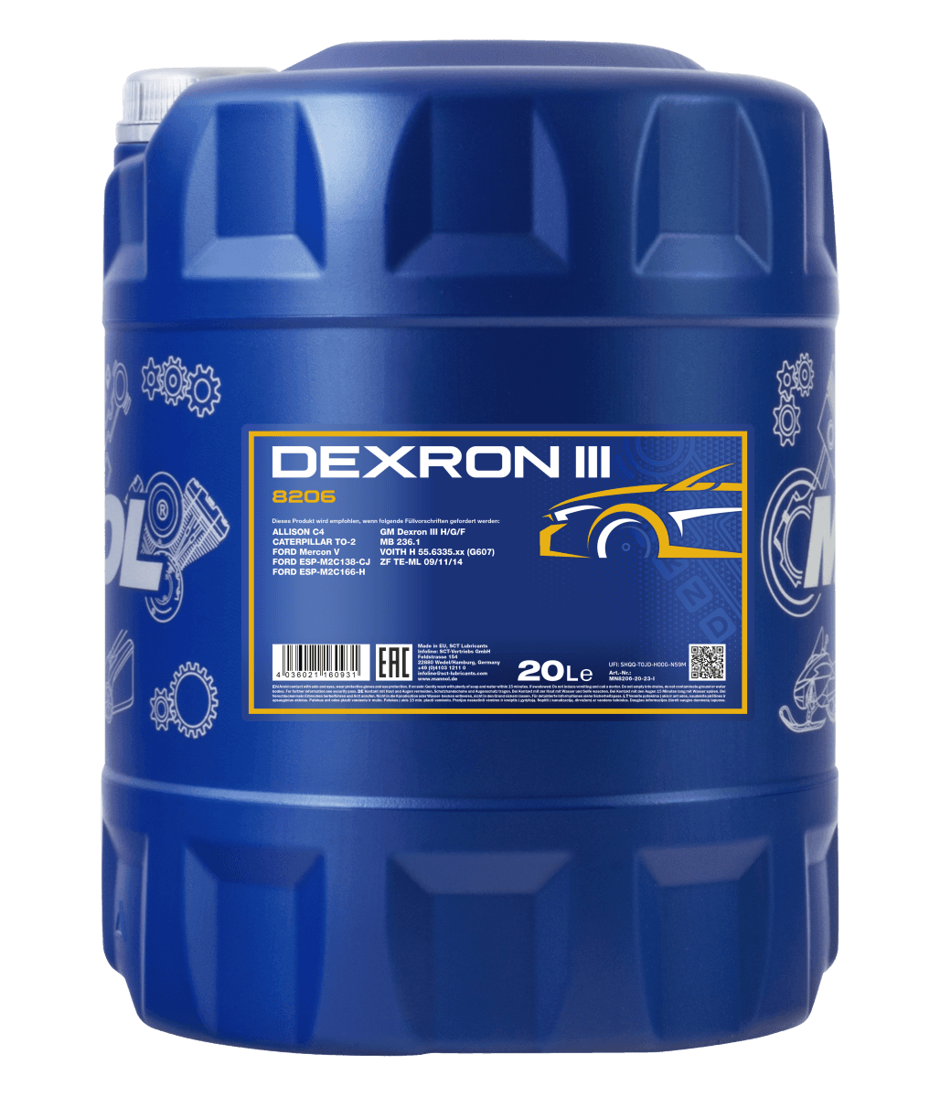 8206-20 DEXRON III AUTOMATIC PLUS 20L